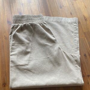 ATM Anthony Thomas Melillo Tan Crop Wide Leg Pants Sz  S/P. EUC. Inseam 24
